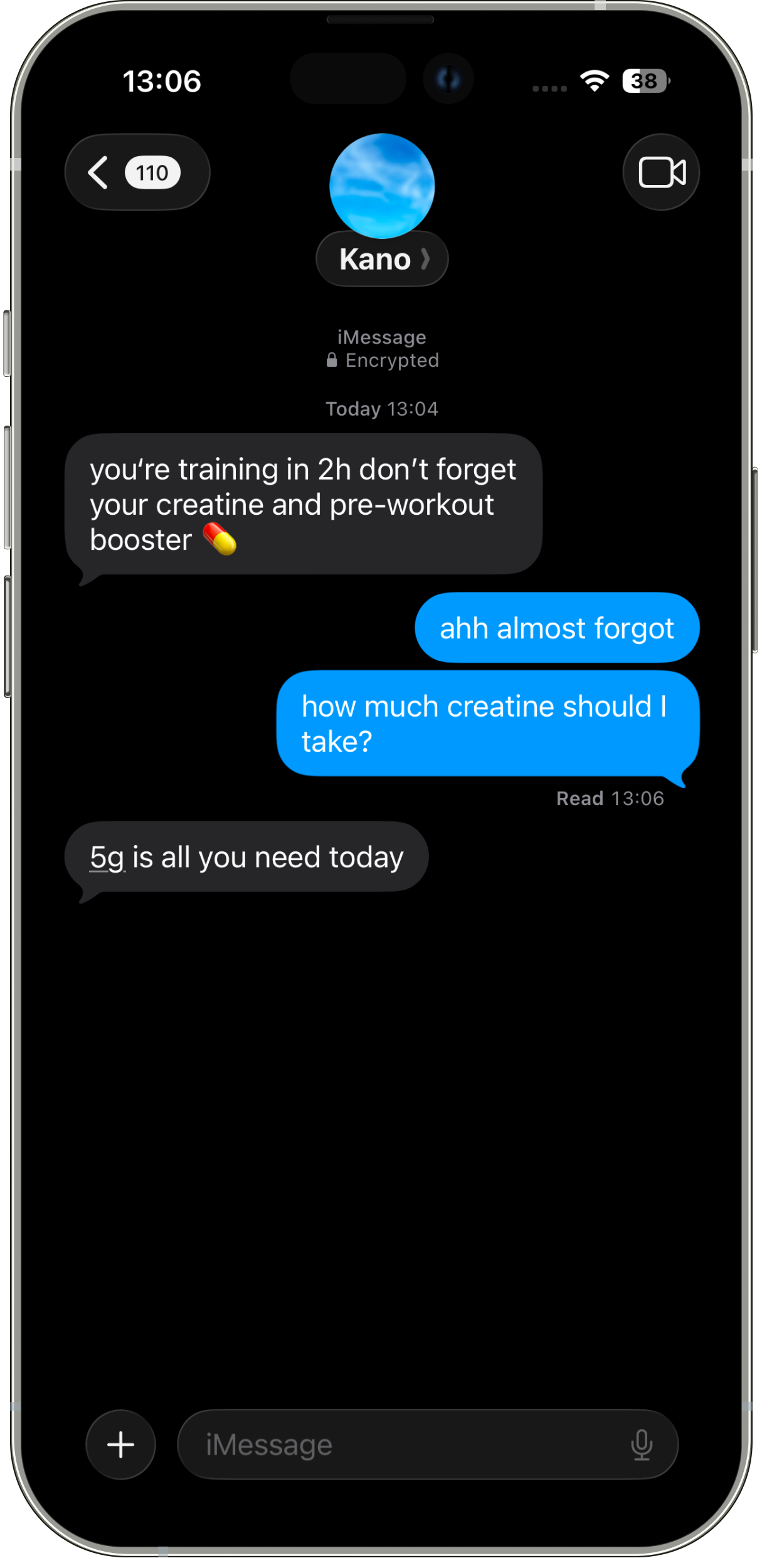 Kano sending a reminder